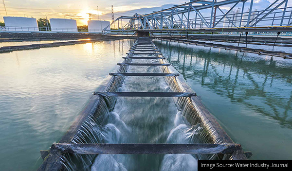 Image of water utilities processing plant